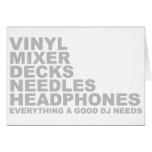 Everything A Good DJ Needs Cards