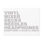 Everything A Good DJ Needs Postcards