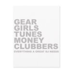 Everything A Great DJ Needs Postcards