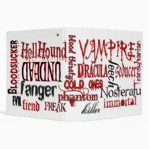 Everything Vampire Vinyl Binders
