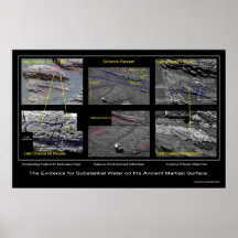 Evidence of Substantial Water on Martian Surface Poster