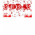 EVIDENCE  Red-Blood Splattered - by iLuvit.biz t-shirts