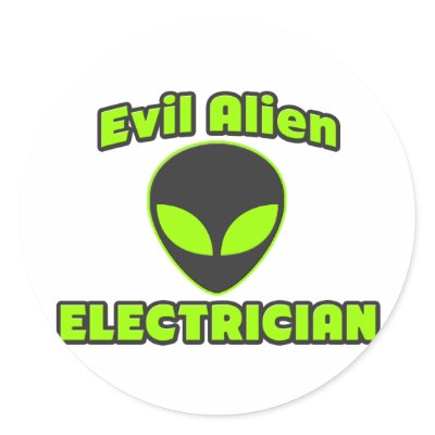 Evil Alien Electrician by Jobs_And_Occupations