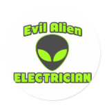 Evil Alien Electrician stickers