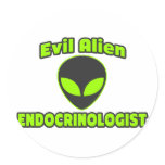 Evil Alien Endocrinologist stickers