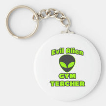 Evil Alien Gym Teacher Keychain