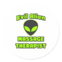 Evil Alien Massage Therapist stickers