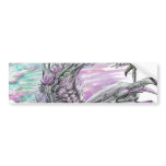 Evil Alien Monster Futuristic Sci-Fi by Al Rio bumper stickers