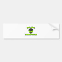 Evil Alien Orthodontist Bumper Sticker
