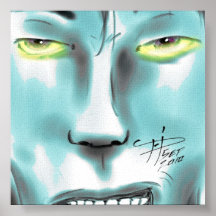 Evil Blue Poster