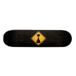 Evil Cat Warning Sign Skate Decks