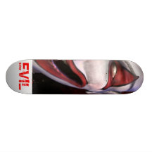 Evil Clown Custom Skateboard