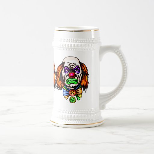 Evil Clown Face Coffee Mug