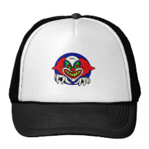 Evil Clown Face Mesh Hats