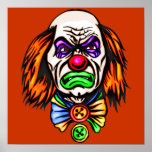 Evil Clown Face Posters