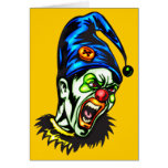 Evil Clown From Hell Greeting Card