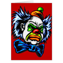 Evil Clown Murders Greeting Card