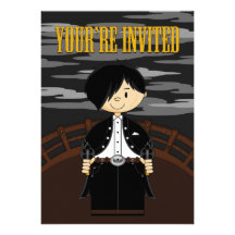 Evil Cowboy Gunslinger Party Invite