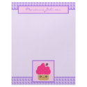 Evil Cute Cupcake Kawaii Stationery Large letterhead