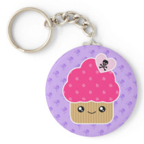 Evil Cute Cupcake Of Death Kawaii Keychain