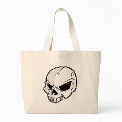 Evil Eye Skull Canvas Bag by SkullShock