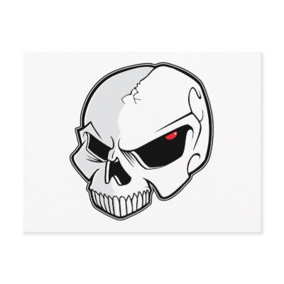 Evil Eye Skull Post Cards by SkullShock