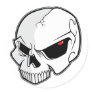 Evil Eye Skull Round Sticker
