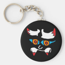 evil face 2 (2) key chains
