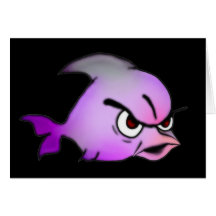 Evil Fish Greeting Card