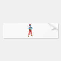Evil genie standing bumper stickers