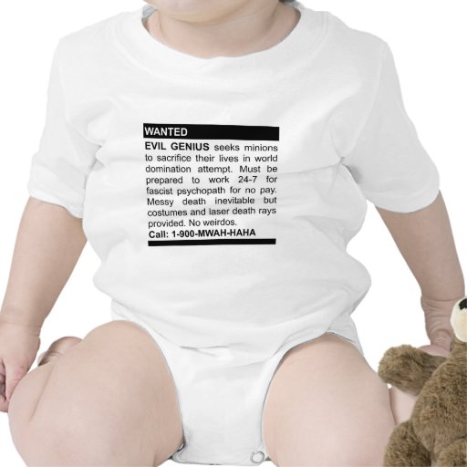 Evil Genius Ad Shirts