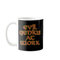 Evil Genius At Work Mugs