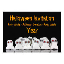 Evil Ghost Halloween Invitation