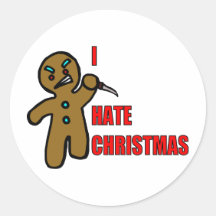 Evil Gingerbread Man Stickers