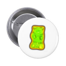 Evil gummy bear pins