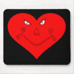 Evil Heart Face Mousepads