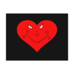 Evil Heart Face Postcard