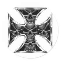 Evil Iron Cross Stickers