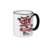 Evil Kanji Glass Ringer Mug