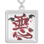 Evil Kanji Necklace