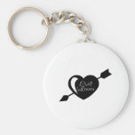Evil Lover Black Heart Key Chain