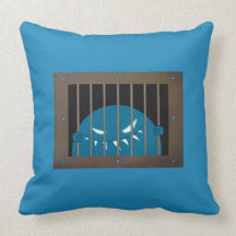 Evil Monster Kingpin Jailed Blue Pillows