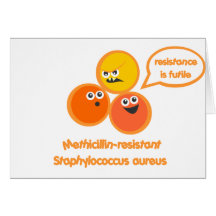 Evil MRSA Greeting Cards