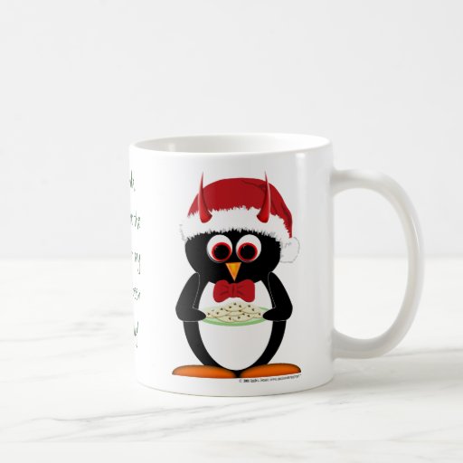 Evil Penguin Christmas Mug