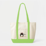 Evil Penguin Go Away! Tote Bag