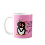 Evil Penguin You Suck Mug - Pink!