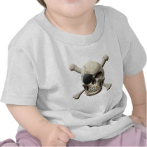 Evil Pirate Skull & Crossbones Tshirts