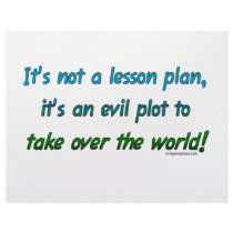 Evil plot not lesson plan