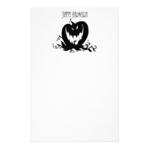 evil pumpkin stationery