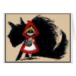 Evil Red Riding Hood Greeting Card